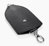Кожаный футляр для ключей Porsche Key Case, Essential, Black, артикул WAP0300400TSLT