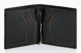 Чехол для банковских карт с зажимом для банкнот Porsche Credit Card Case with Money Clip, Essential, Unisex, Crest Black, артикул WAP0300300TKEG