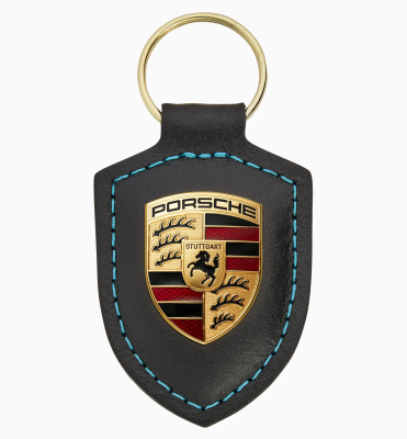 Эксклюзивный брелок для ключей с гербом Porsche Crest Key Ring Charging Service, Black