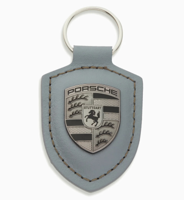 Брелок для ключей с гербом Porsche Crest Key Ring, Vanadium Grey Metallic - Turbonite