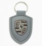 Брелок для ключей с гербом Porsche Crest Key Ring, Vanadium Grey Metallic - Turbonite