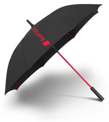 Большой зонт-трость Audi Sport Stick Umbrella, Black/Red, 2026Y