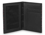 Кожаная обложка для автодокументов Audi Sport Car Document Wallet, Leather, black/red, артикул 3152601100