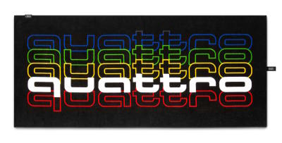 Банное полотенце Audi quattro Pulse Beach Towel, Black, 80 x 180 cm.