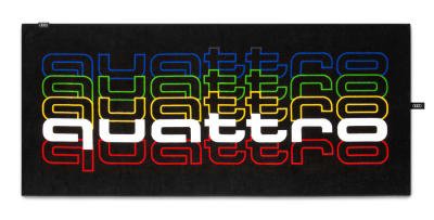 Банное полотенце Audi quattro Pulse Beach Towel, Black, 80 x 180 cm.