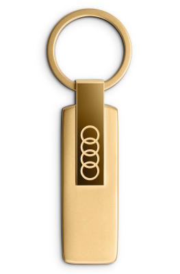 Металлический брелок для ключей Audi Key Ring, Stainless Steel, gold