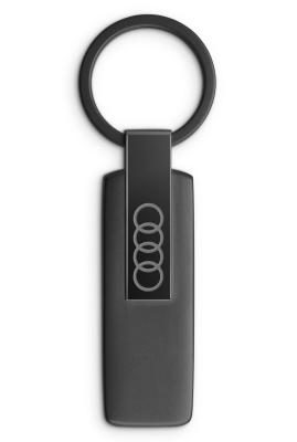 Металлический брелок для ключей Audi Key Ring, Stainless Steel, black