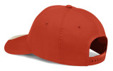 Бейсболка унисекс MINI Two-Tone Cap, rebel red / vibrant silver, артикул 80165B320B6