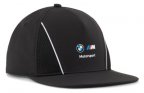 Бейсболка с плоским козырьком BMW M Motorsport Flat Brim Cap, Unisex, Black