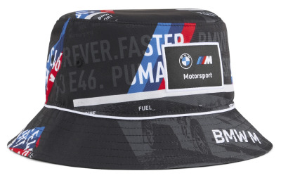 Панама унисекс BMW MMS AOP Bucket Hat, Base Black, Unisex