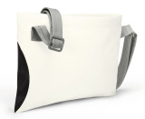Сумка через плечо MINI Car Face Shoulder Bag, White/Black, артикул 80225B320C7