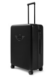 Туристический чемодан MINI Debossed Wing Logo Trolley, M-size, Black, артикул 80225B320E3