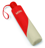 Складной зонт MINI Car Face Detail Foldable Umbrella, rebel red/vibrant silver, артикул 80235B320F4