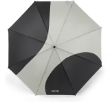 Зонт-трость MINI Car Face Detail Stick Umbrella, black/grey, артикул 80235B320F6