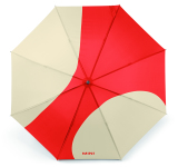 Зонт-трость MINI Car Face Detail Stick Umbrella, rebel red/vibrant silver, артикул 80235B320F7
