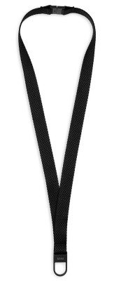 Шнурок с карабином MINI Ribbon Lanyard, Black