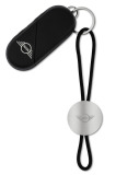 Брелок для ключей MINI Wing Logo Keyring, silver/black, артикул 80275B320E7
