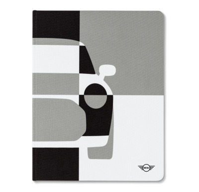 Блокнот MINI Car Tile Notebook, black/grey/white