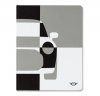 Блокнот MINI Car Tile Notebook, black/grey/white