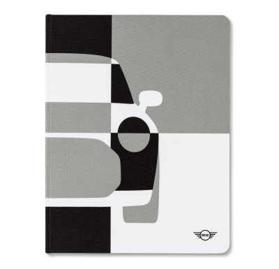 Блокнот MINI Car Tile Notebook, black/grey/white
