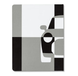 Блокнот MINI Car Tile Notebook, black/grey/white, артикул 80245B320F9