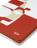 Блокнот MINI Car Tile Notebook, rebel red/vibrant silver/white, артикул 80245B32100