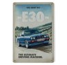 Металлическая пластина BMW M3 E30 Tin Sign, 40 Years Anniversary, Blue, 20x30cm.