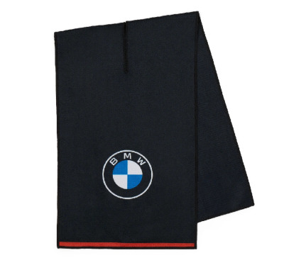 Полотенце для гольфа BMW Golfsport Microfiber Player Towel, by COBRA, Black/Red