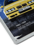 Металлическая пластина BMW M3 E36 Tin Sign, Yellow, 20x30cm., артикул 80235BA3DC0
