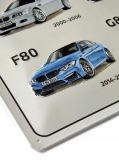 Металлическая пластина BMW M3 History Tin Sign, 40 Years Anniversary, 30x40cm., артикул 80235BA3DB8