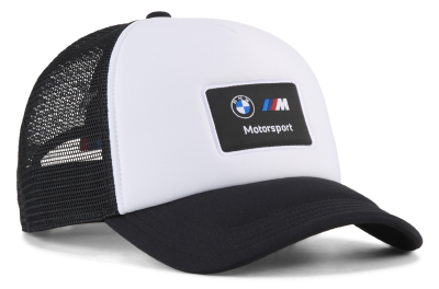 Бейсболка BMW MMS Trucker Cap, Unisex, White/Black