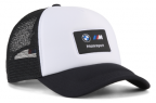 Бейсболка BMW MMS Trucker Cap, Unisex, White/Black