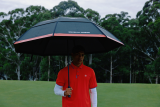 Зонт-трость BMW Golfsport Tour Stick Umbrella, by COBRA, Black/Red, артикул 80235B83F73