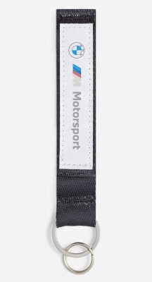 Брелок для ключей BMW M Motorsport Key Ring, black/white