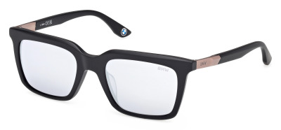 Солнцезащитные очки BMW Sunglasses, Mirrored Rectangular, Black/Smoke Mirror ￼
