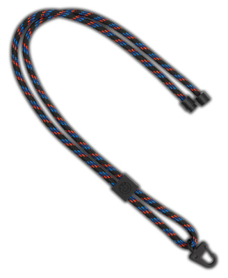 Шнурок с карабином BMW M Motorsport Lanyard, black/red/blue