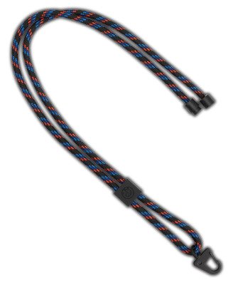 Шнурок с карабином BMW M Motorsport Lanyard, black/red/blue
