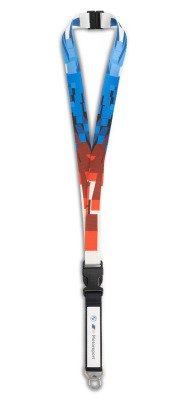 Шнурок с карабином BMW M Motorsport Lanyard, Multicolour Print