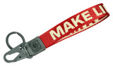 Брелок для ключей BMW Motorrad Keyring, Make Life a Ride, Red/White, артикул 76615B673C7