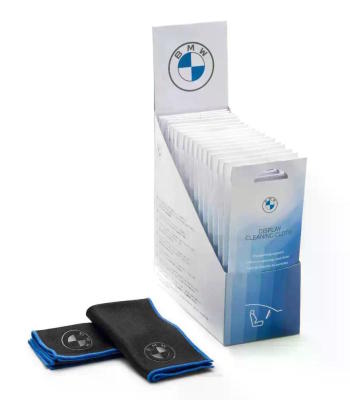 Салфетка для очистки дисплея BMW Display Cleaning Cloth, black/blue