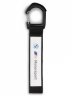 Брелок для ключей, с карабином BMW M Motorsport Carabiner Key Ring, black/white