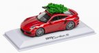 Модель автомобиля Porsche 911 Turbo S (992), Carmine Red, Scale 1:43