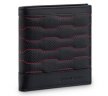 Кожаный мини-кошелек Audi Sport small wallet leather, black/red