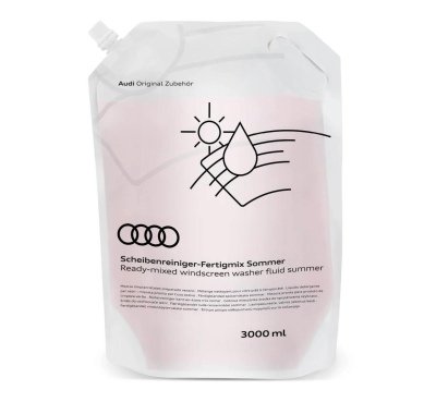 Летняя жидкость стеклоомывателя Audi Ready-mixed windscreen washer fluid summer, 3 l