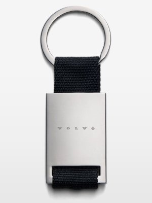 Брелок Volvo Key Chain, Black/Silver