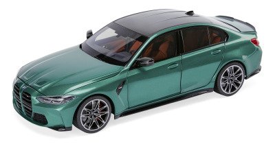 Масштабная модель BMW M3 Competition (G80), 1:18 Scale, Isle of Man Green